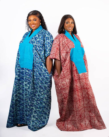Adire Boubou Gown