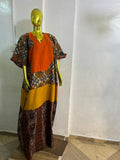 Mix n Match Adire Boubou Gown