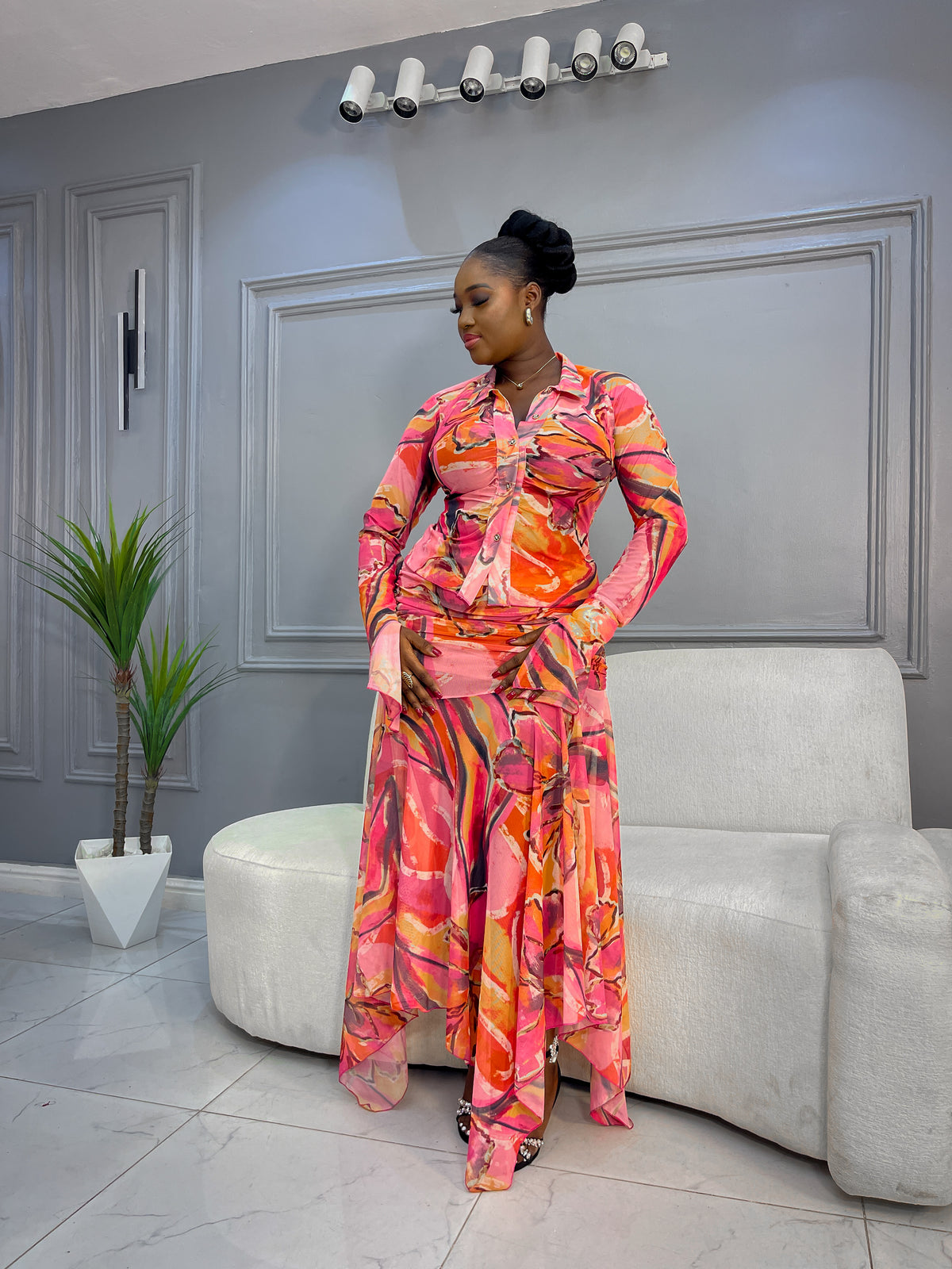 Dupe Mesh Skirt Set
