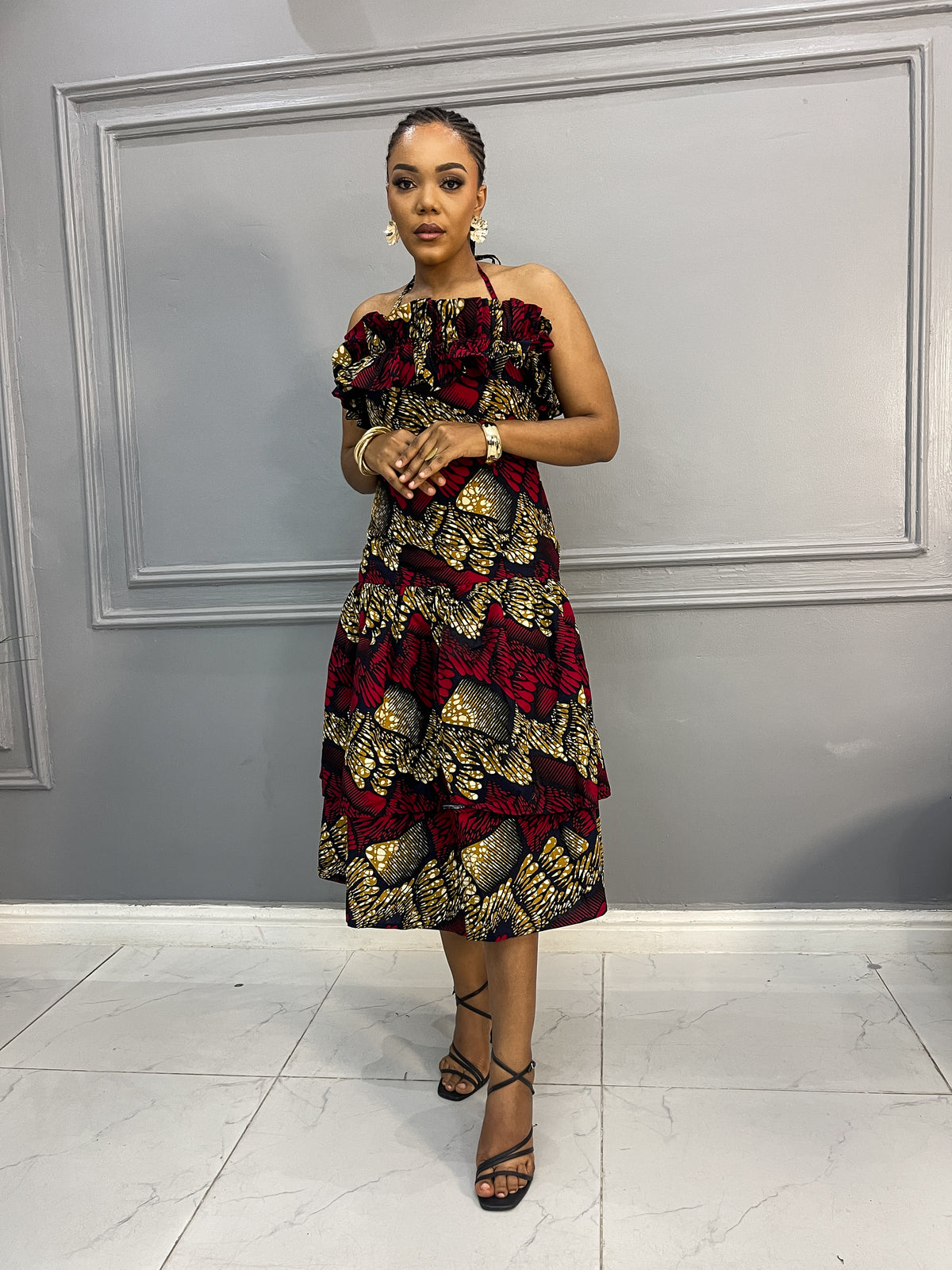 Wedding Guest Ankara Dress