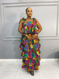 Ankara Layered skirt set