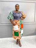 Kikelomo Mix Match Adire Skirt Set