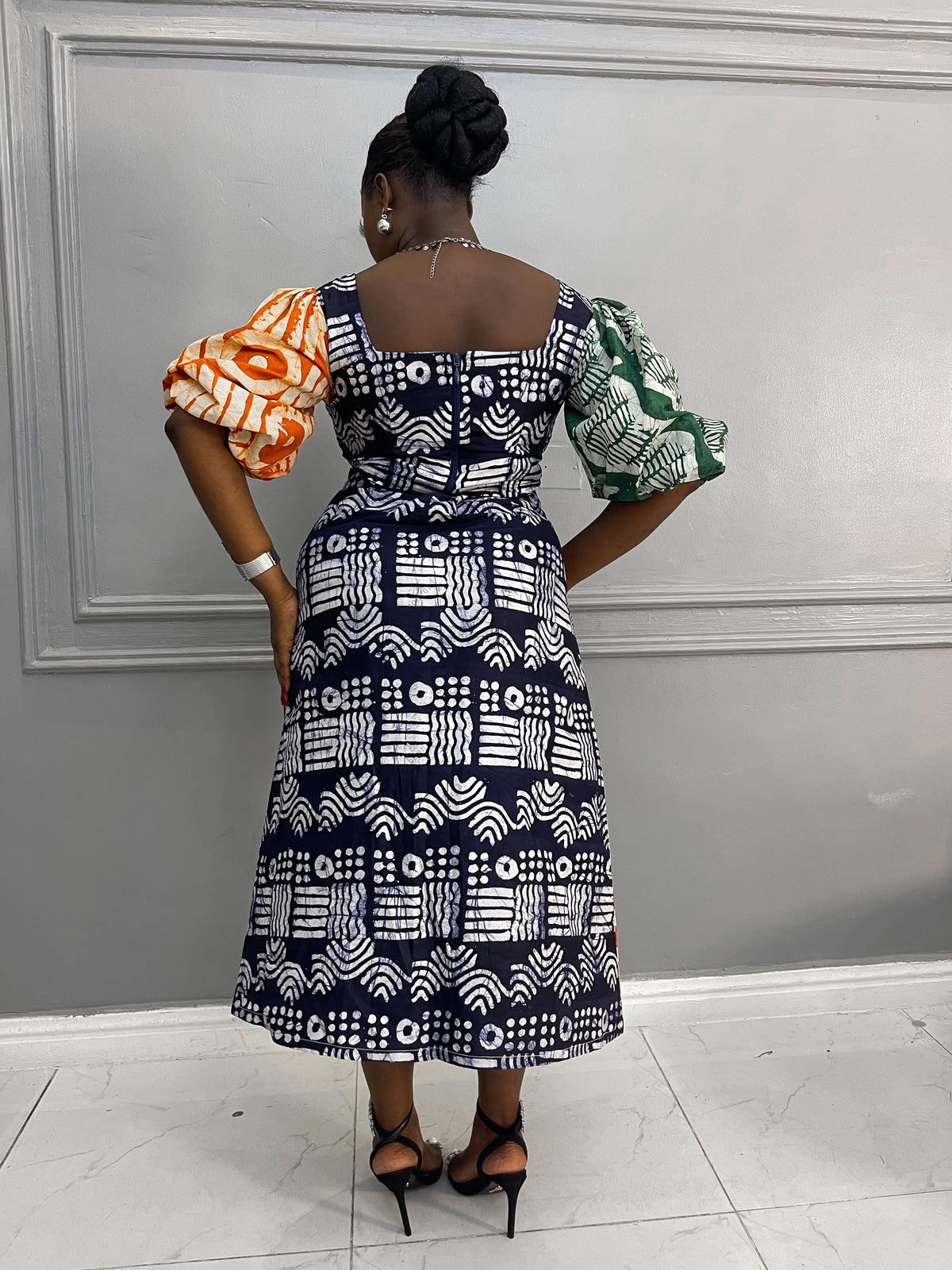 Kikelomo Mix Match Adire Skirt Set