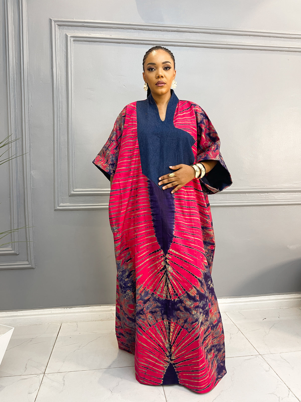Adire Boubou Gowns