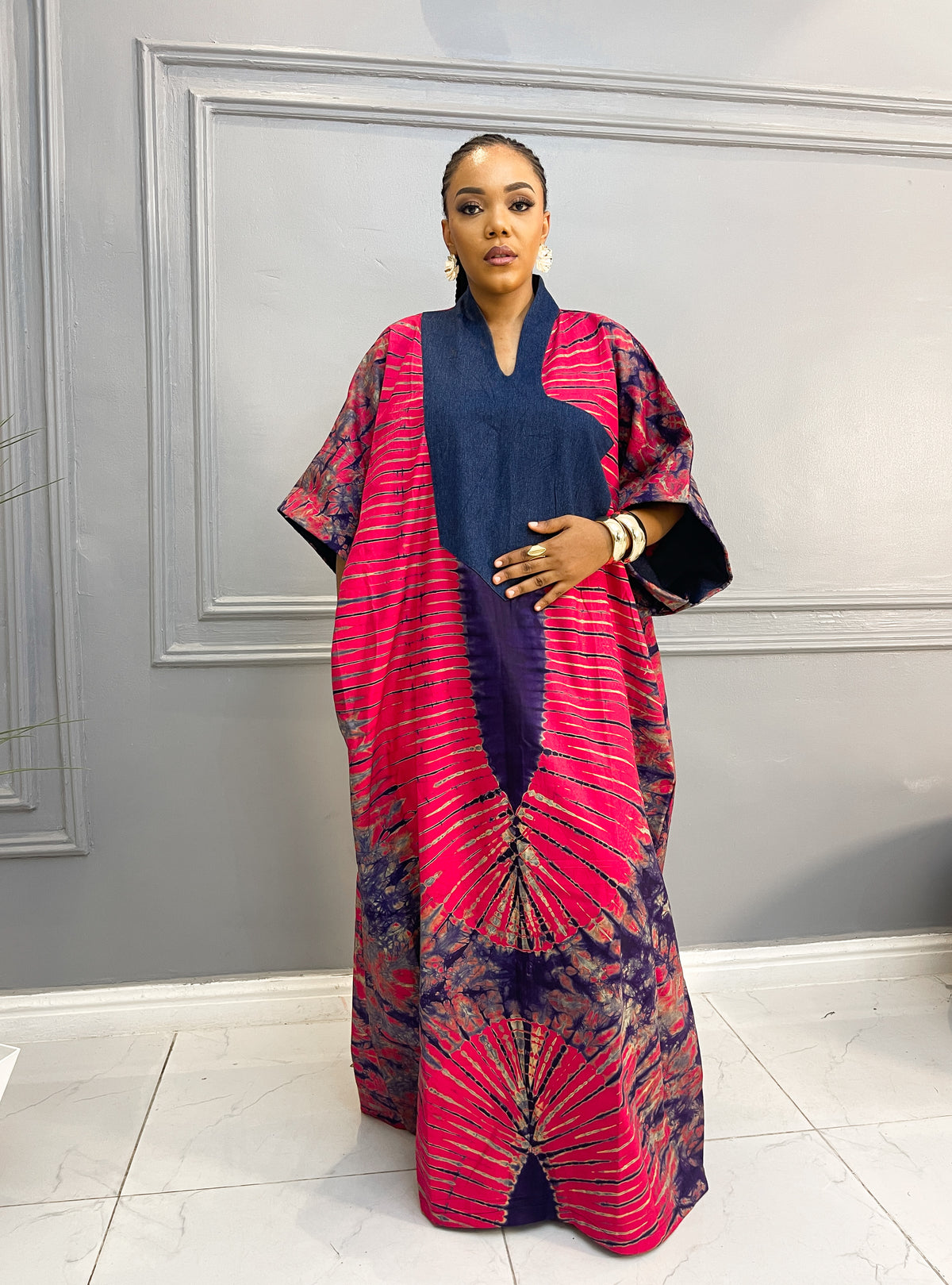 Adire Boubou Gowns