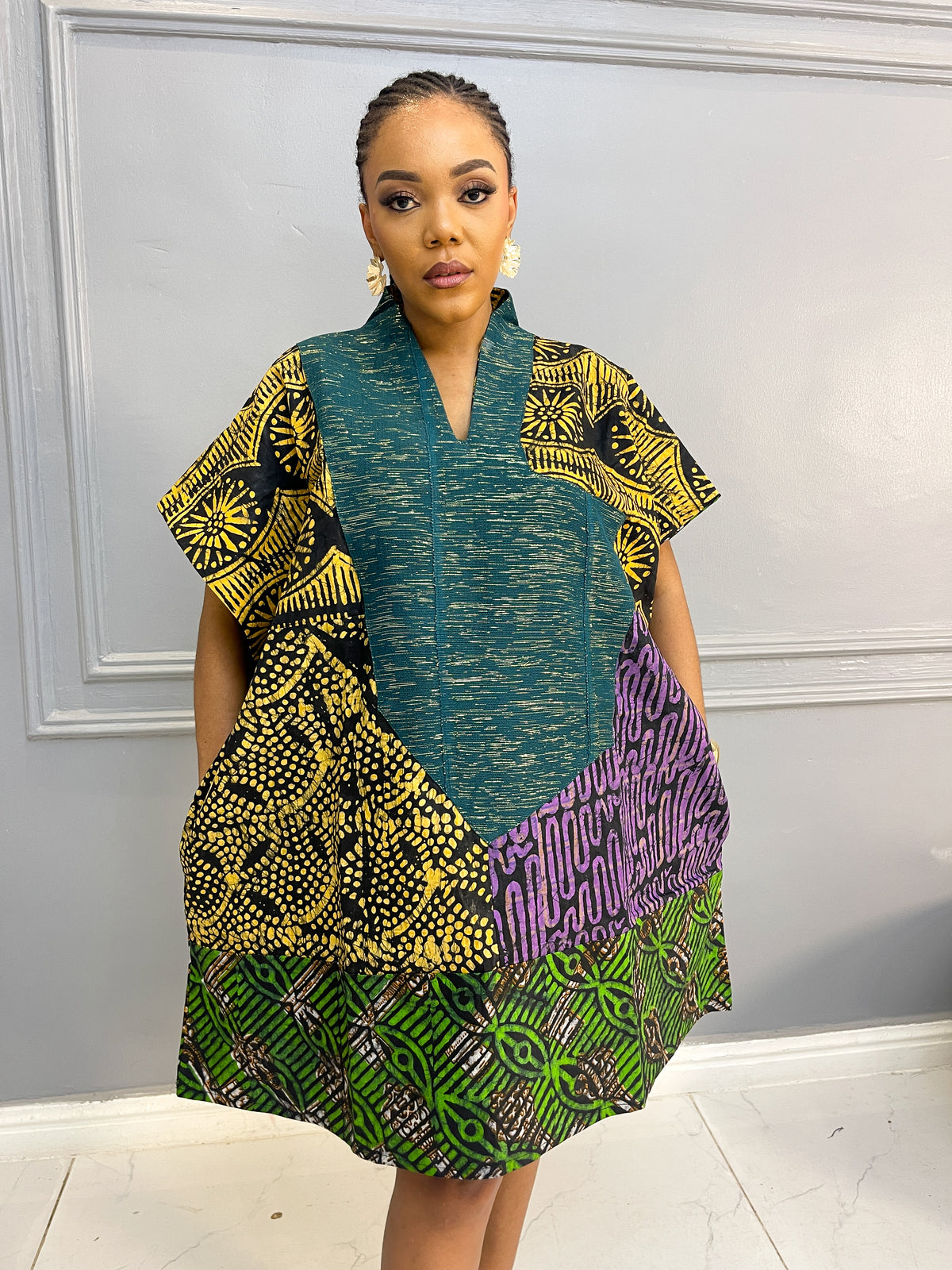 Mix n Match Ankara Midi Gown